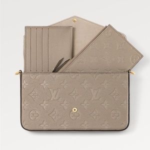 AUTHENTIC Louis Vuitton Felicie Pochette Zipped Pocket and Cardholder 8cards